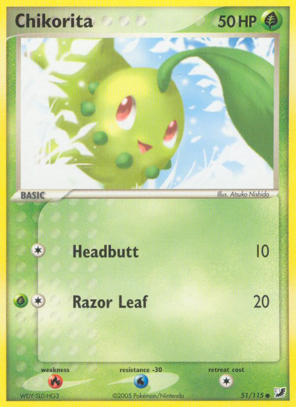 Chikorita (51/115) [EX: Unseen Forces] | Total Play