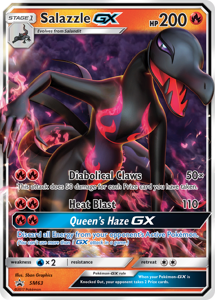 Salazzle GX (SM63) [Sun & Moon: Black Star Promos] | Total Play