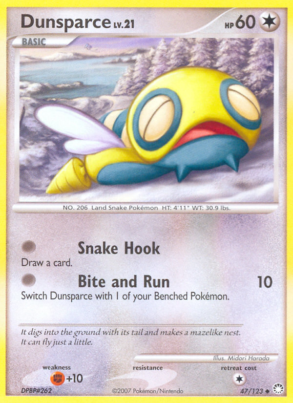 Dunsparce (47/123) [Diamond & Pearl: Mysterious Treasures] | Total Play