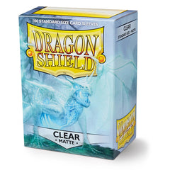 Dragon Shield: Standard 100ct Sleeves - Clear (Matte) | Total Play