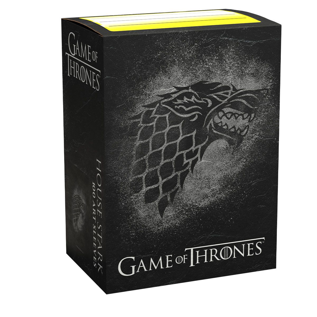 Dragon Shield: Standard 100ct Brushed Art Sleeves - Game of Thrones (House Stark) | Total Play