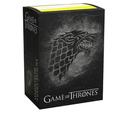 Dragon Shield: Standard 100ct Brushed Art Sleeves - Game of Thrones (House Stark) | Total Play