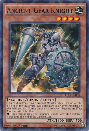 Ancient Gear Knight [BP03-EN033] Shatterfoil Rare | Total Play