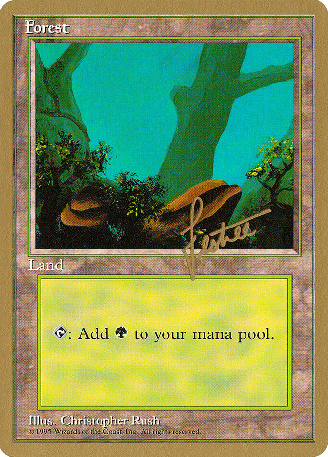 Forest (bl378) (Bertrand Lestree) [Pro Tour Collector Set] | Total Play