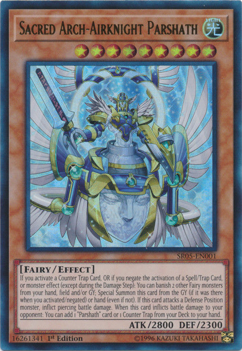 Sacred Arch-Airknight Parshath [SR05-EN001] Ultra Rare | Total Play