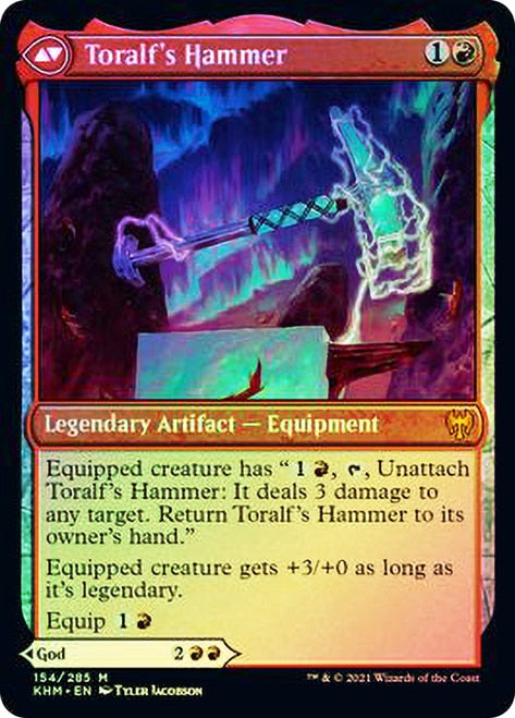 Toralf, God of Fury // Toralf's Hammer [Kaldheim Prerelease Promos] | Total Play