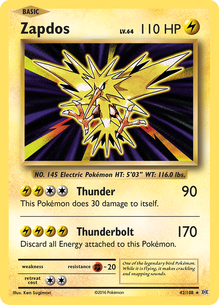 Zapdos (42/108) [XY: Evolutions] | Total Play