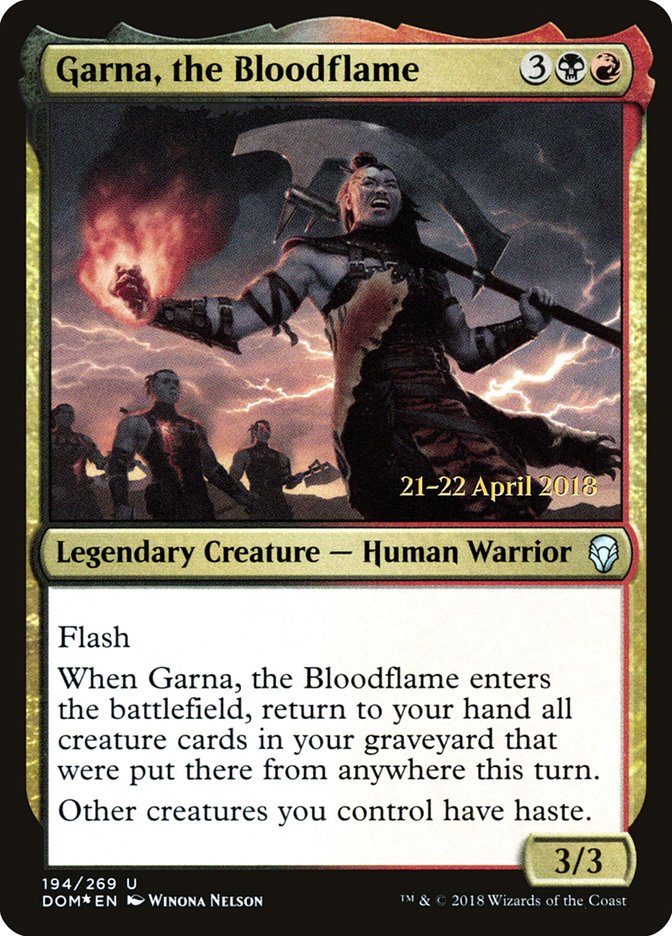 Garna, the Bloodflame [Dominaria Prerelease Promos] | Total Play