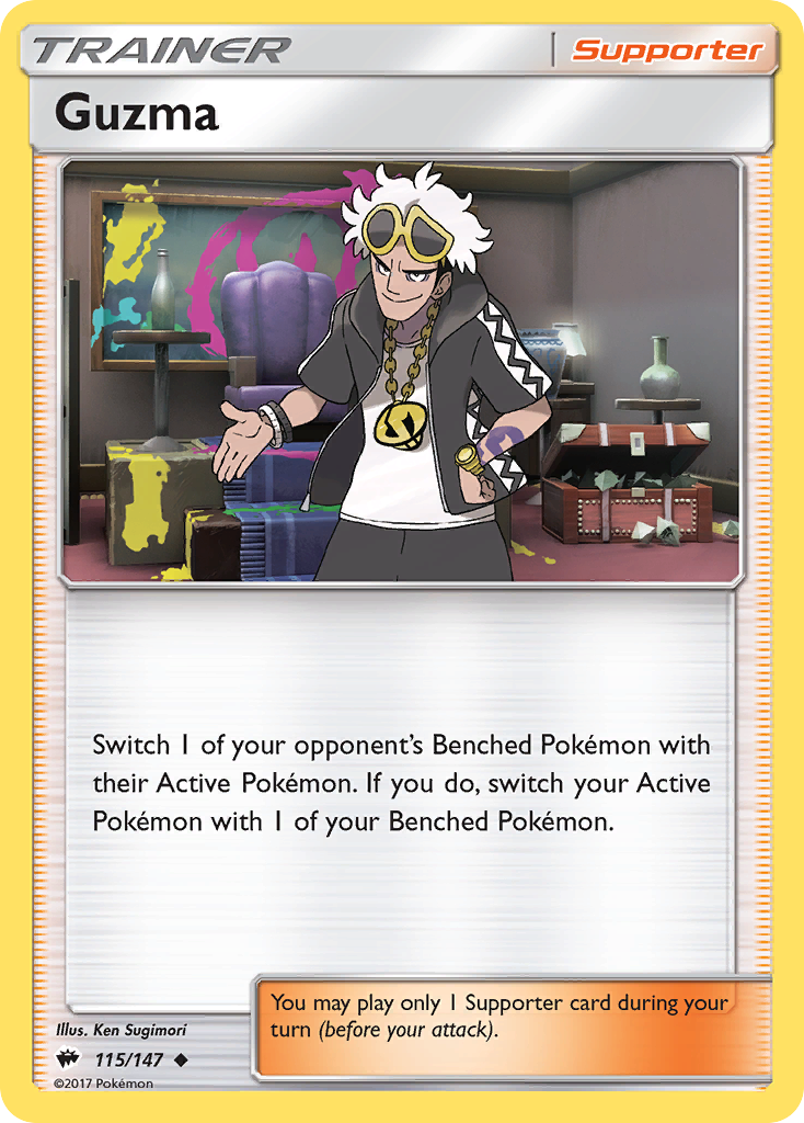 Guzma (115/147) [Sun & Moon: Burning Shadows] | Total Play