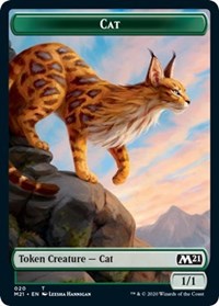 Cat (020) // Soldier Double-Sided Token [Core Set 2021 Tokens] | Total Play