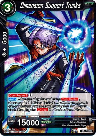 Dimension Support Trunks (BT4-102) [Colossal Warfare] | Total Play