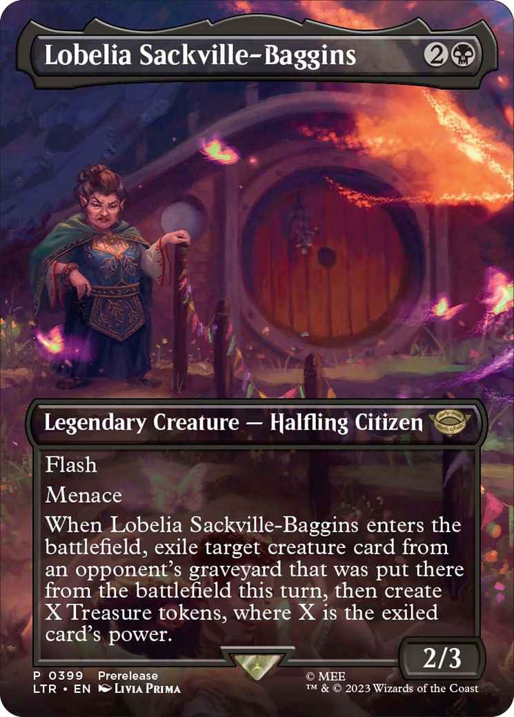 Lobelia Sackville-Baggins (Borderless Alternate Art) [The Lord of the Rings: Tales of Middle-Earth] | Total Play
