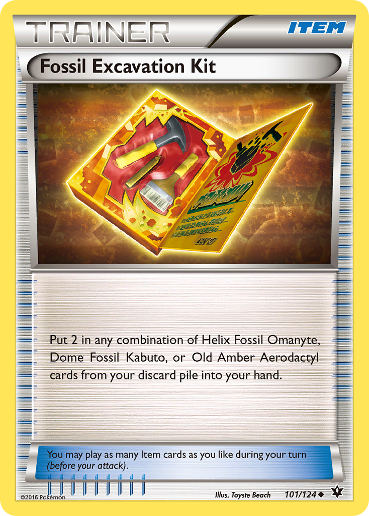 Fossil Excavation Kit (101/124) [XY: Fates Collide] | Total Play