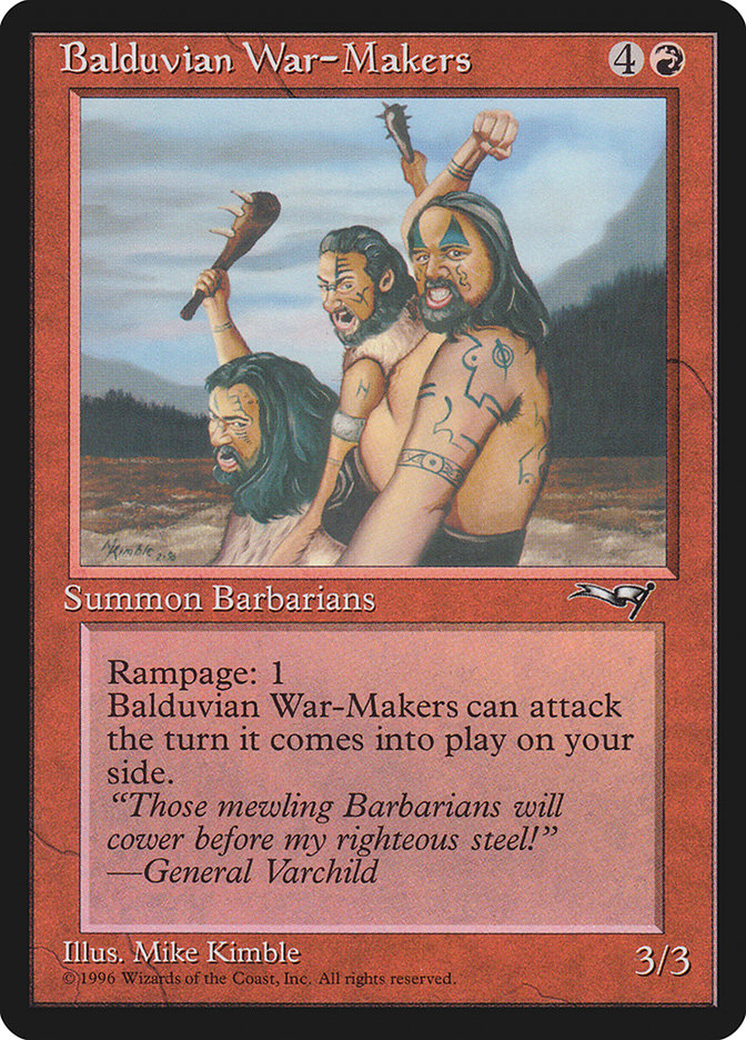 Balduvian War-Makers (Treeline Background) [Alliances] | Total Play