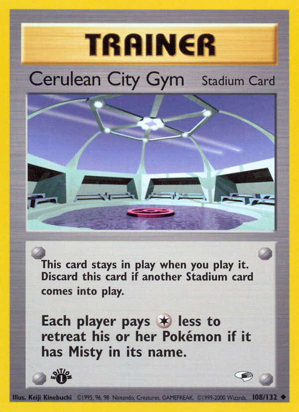 Cerulean City Gym (108/132) [Gym Heroes 1st Edition] | Total Play