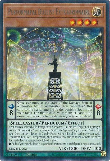 Performapal Duelist Extraordinaire [MAZE-EN024] Rare | Total Play