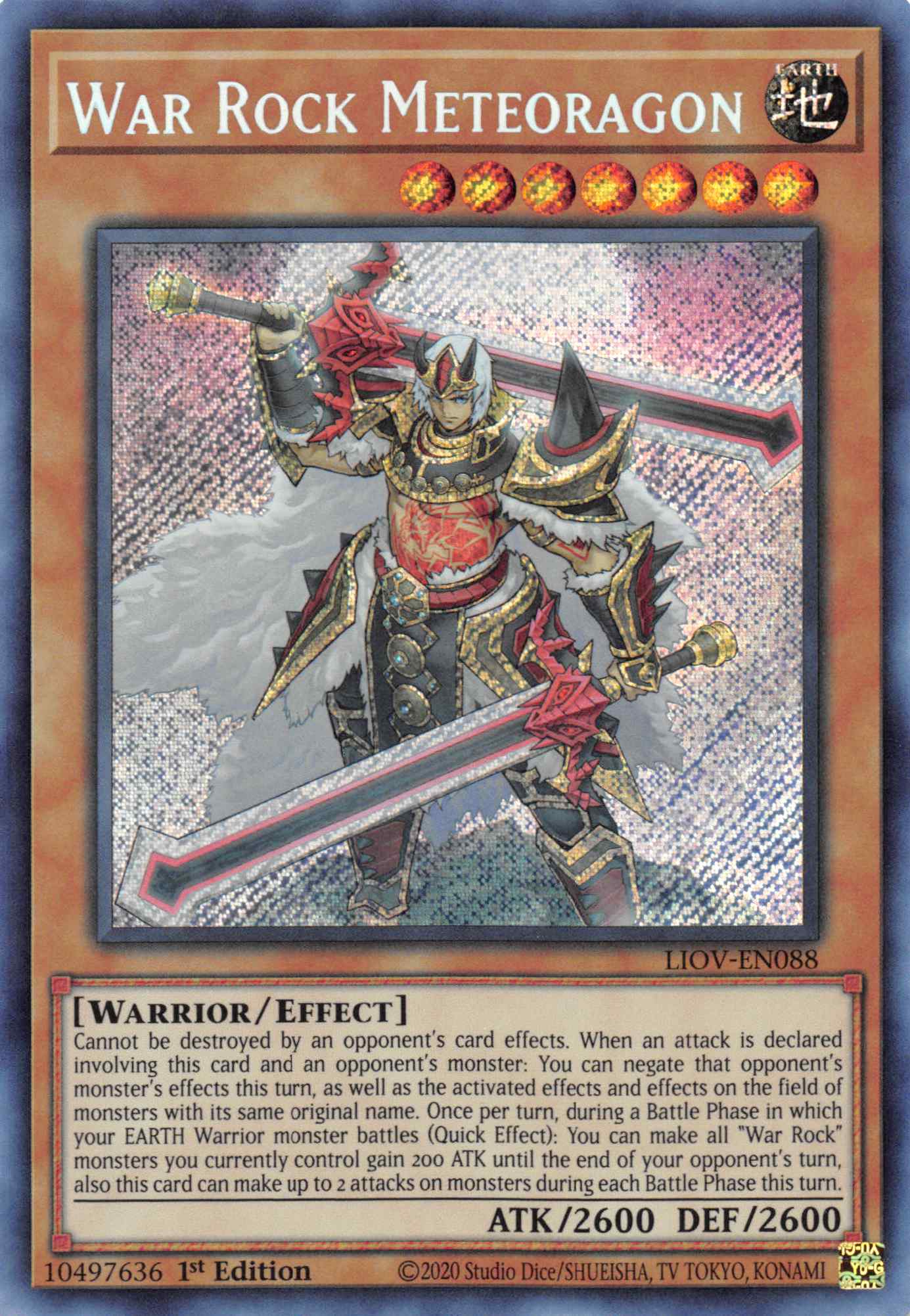 War Rock Meteoragon [LIOV-EN088] Secret Rare | Total Play