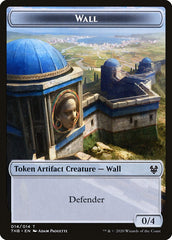Human Soldier // Wall Double-Sided Token [Theros Beyond Death Tokens] | Total Play
