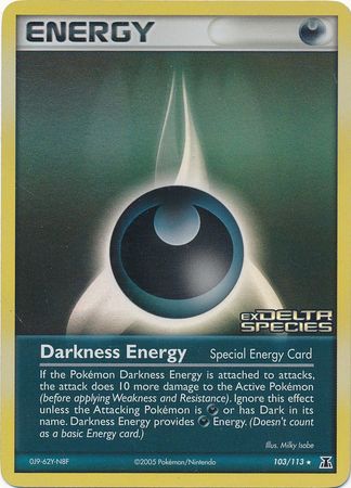 Darkness Energy (103/113) (Stamped) [EX: Delta Species] | Total Play