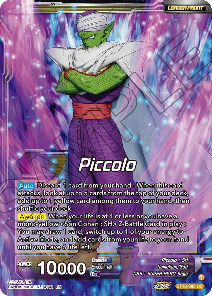Piccolo // Piccolo, Facing New Foes (BT18-090) [Dawn of the Z-Legends] | Total Play
