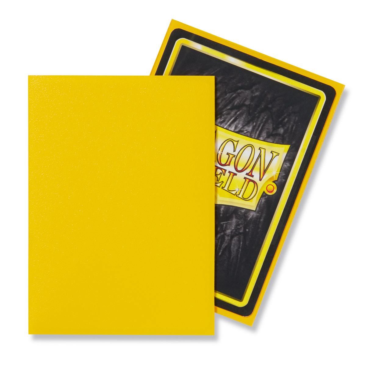Dragon Shield: Standard 100ct Sleeves - Yellow (Matte) | Total Play