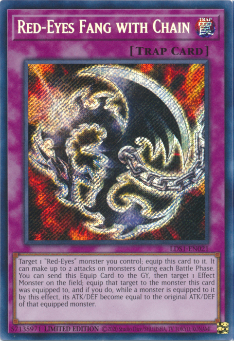 Red-Eyes Fang with Chain [LDS1-EN021] Secret Rare | Total Play