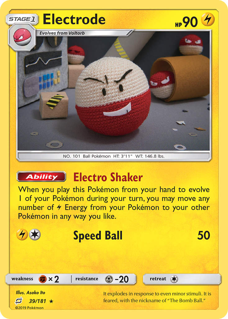 Electrode (39/181) [Sun & Moon: Team Up] | Total Play