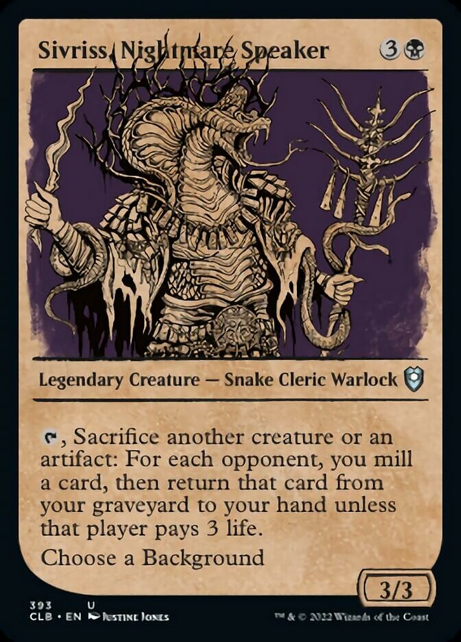 Sivriss, Nightmare Speaker (Showcase) [Commander Legends: Battle for Baldur's Gate] | Total Play