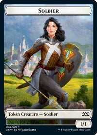 Soldier // Squirrel Double-Sided Token [Double Masters Tokens] | Total Play