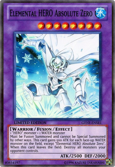 Elemental Hero Absolute Zero [GENF-ENSE1] Super Rare | Total Play