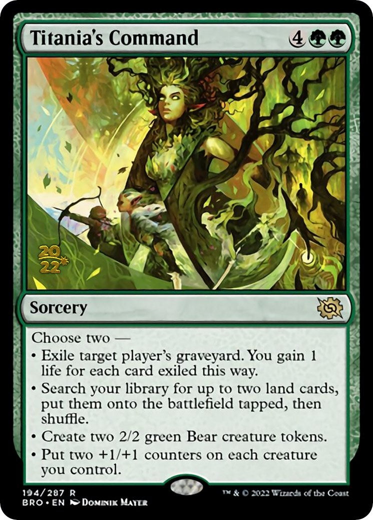 Titania's Command [The Brothers' War Prerelease Promos] | Total Play