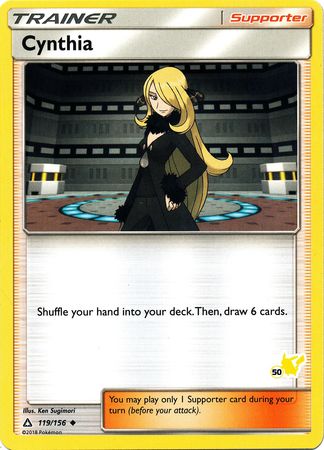 Cynthia (119/156) (Pikachu Stamp #50) [Battle Academy 2020] | Total Play