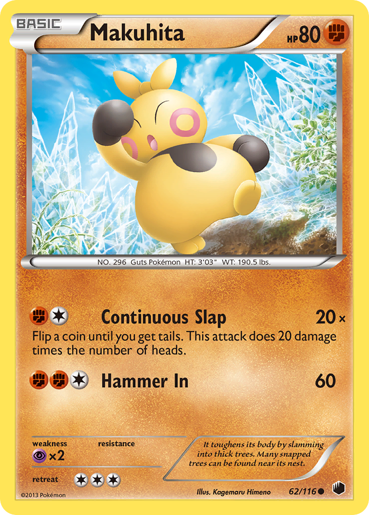 Makuhita (62/116) [Black & White: Plasma Freeze] | Total Play