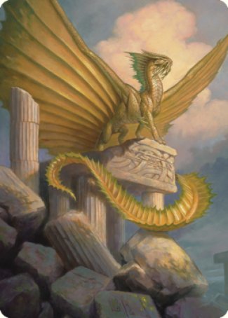 Ancient Gold Dragon Art Card (05) [Commander Legends: Battle for Baldur's Gate Art Series] | Total Play