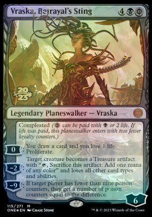 Vraska, Betrayal's Sting [Phyrexia: All Will Be One Prerelease Promos] | Total Play