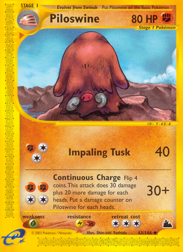 Piloswine (43/144) [Skyridge] | Total Play