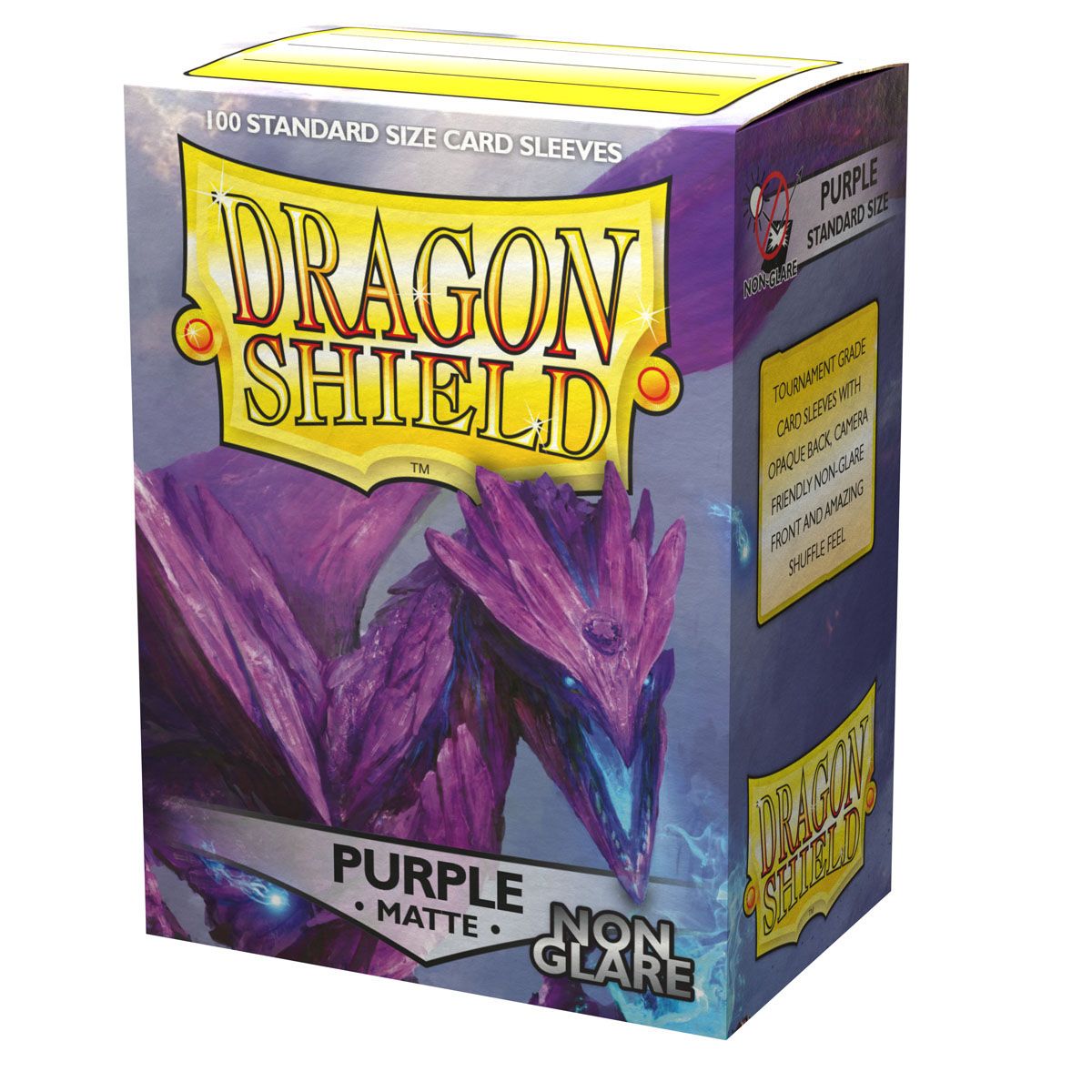 Dragon Shield: Standard 100ct Sleeves - Purple (Non-Glare Matte) | Total Play