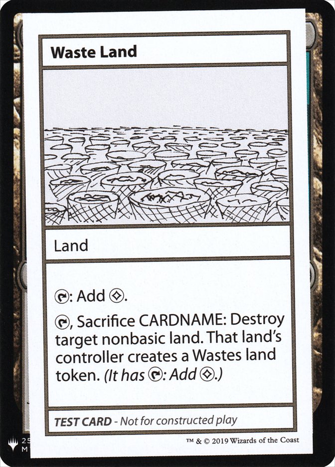 Waste Land [Mystery Booster Playtest Cards] | Total Play