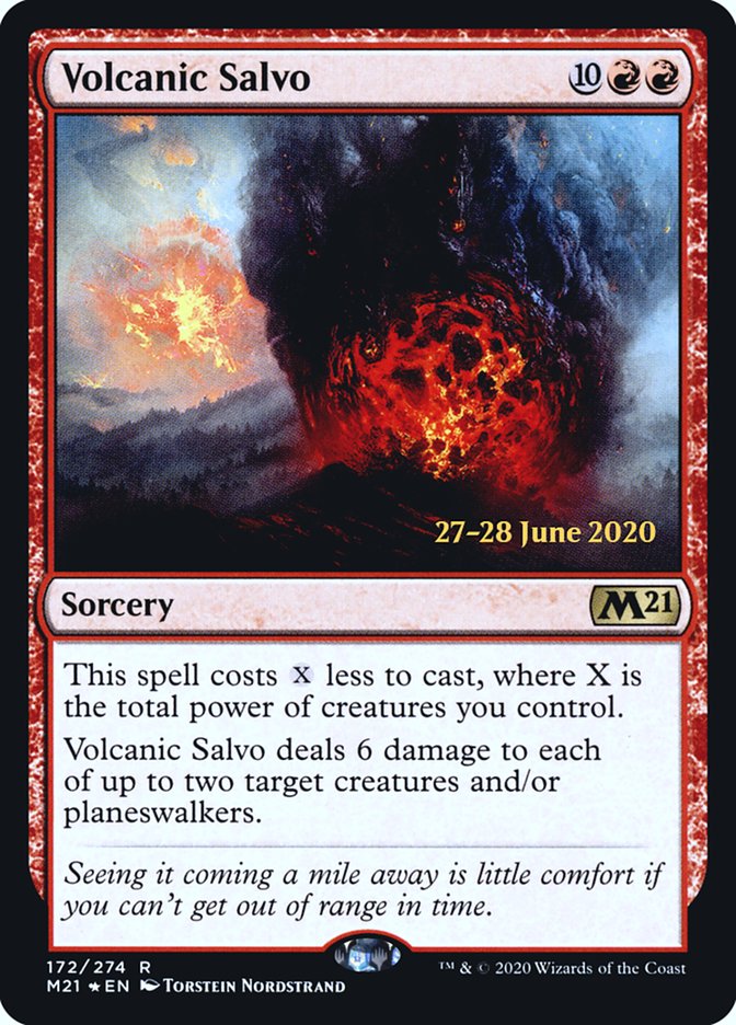 Volcanic Salvo [Core Set 2021 Prerelease Promos] | Total Play