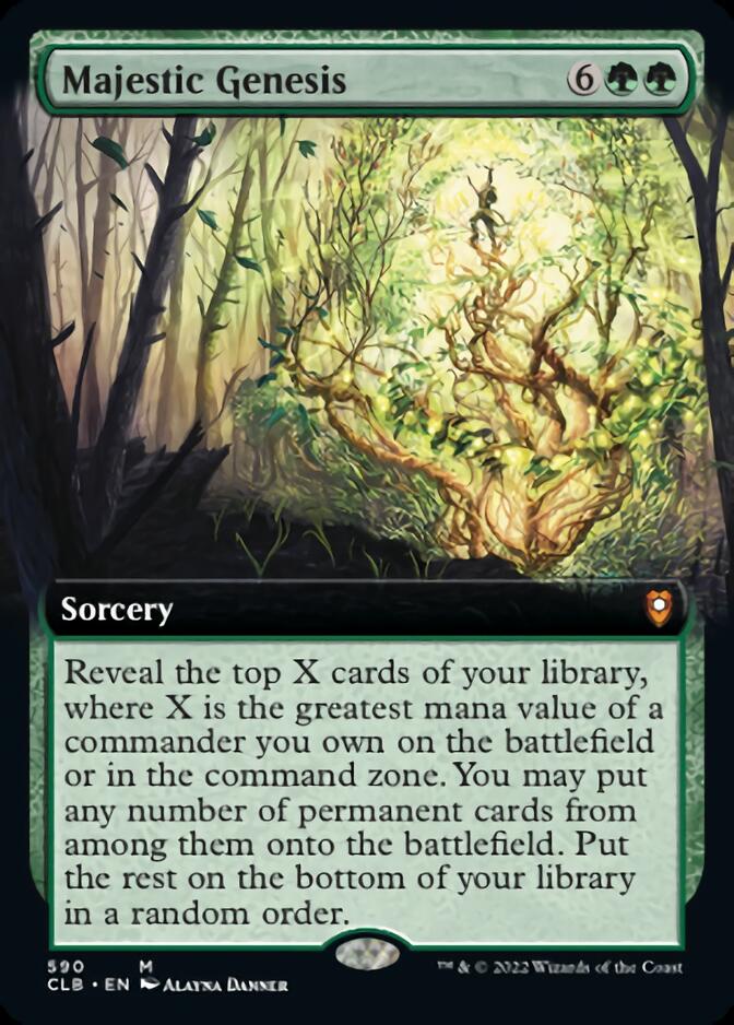 Majestic Genesis (Extended Art) [Commander Legends: Battle for Baldur's Gate] | Total Play