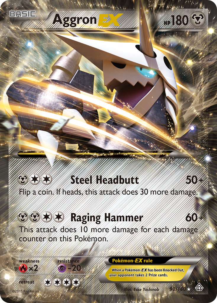 Aggron EX (93/160) [XY: Primal Clash] | Total Play