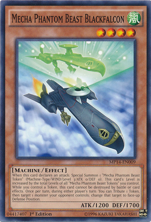 Mecha Phantom Beast Blackfalcon [MP14-EN009] Common | Total Play