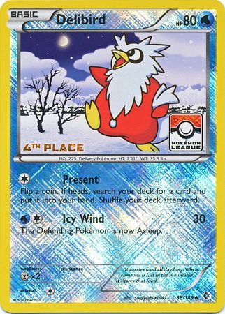 Delibird (38/149) (League Promo 4th Place) [Black & White: Boundaries Crossed] | Total Play