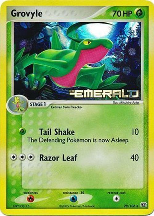 Grovyle (28/106) (Stamped) [EX: Emerald] | Total Play