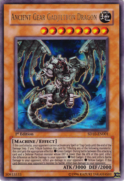 Ancient Gear Gadjiltron Dragon [SD10-EN001] Ultra Rare | Total Play