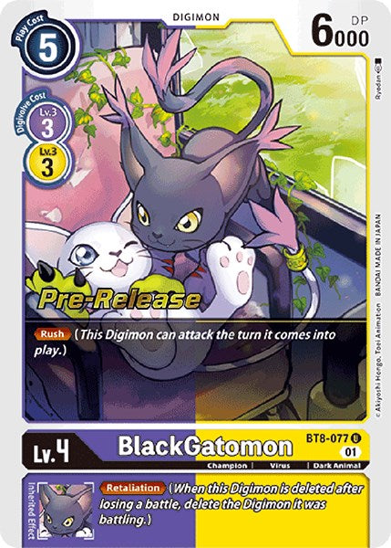 BlackGatomon [BT8-077] [New Awakening Pre-Release Cards] | Total Play