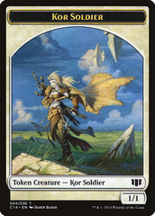 Kor Soldier // Pegasus Double-Sided Token [Commander 2014 Tokens] | Total Play