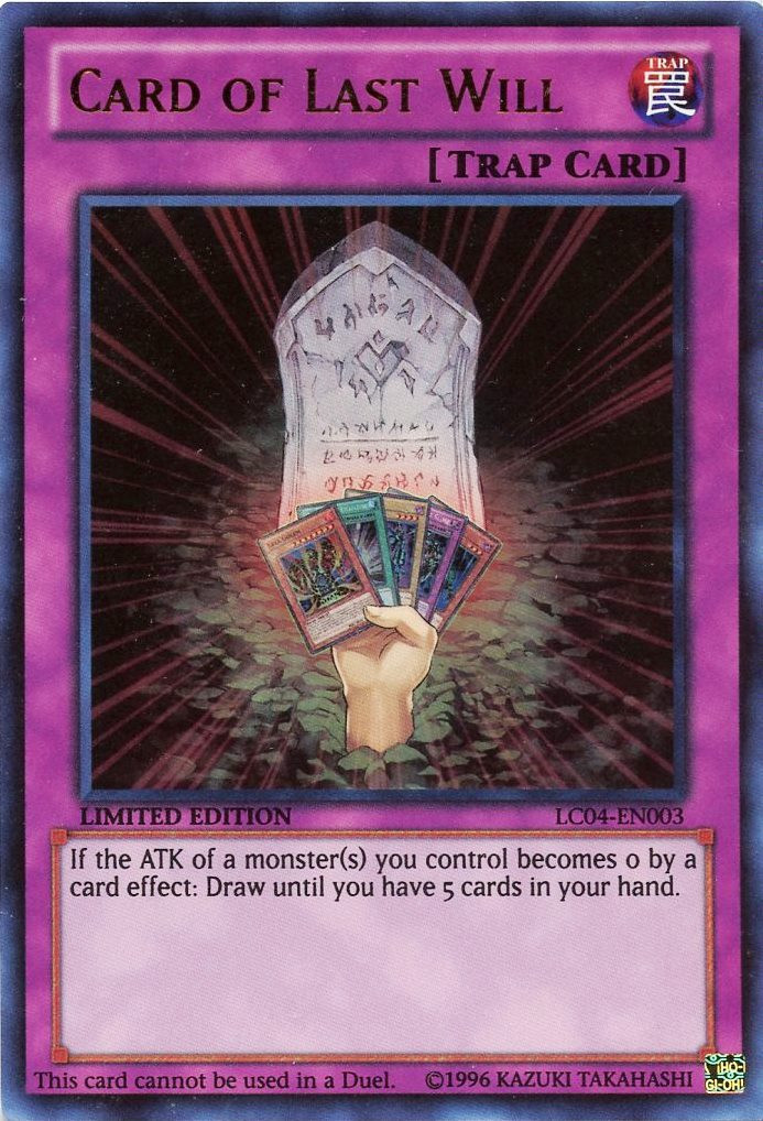 Card of Last Will [LC04-EN003] Ultra Rare | Total Play