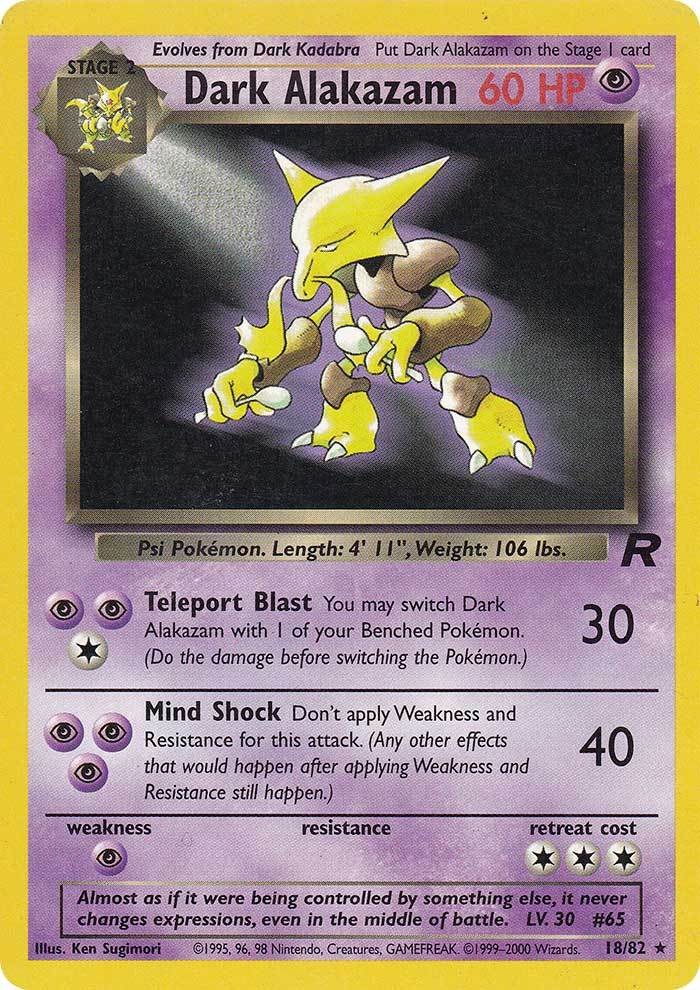 Dark Alakazam (18/82) [Team Rocket Unlimited] | Total Play