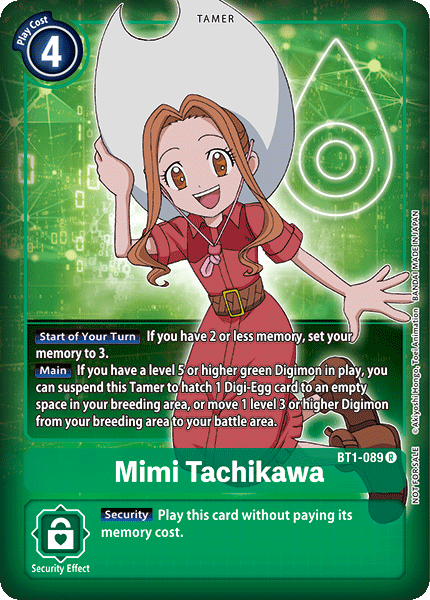 Mimi Tachikawa [BT1-089] (Buy-A-Box Promo) [Release Special Booster Ver.1.0 Promos] | Total Play